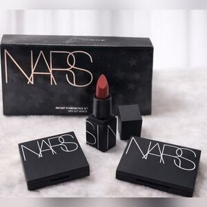 NARS Instant Stardom Mini Face Set Banned Red Lipstick + Blush + Setting Powder